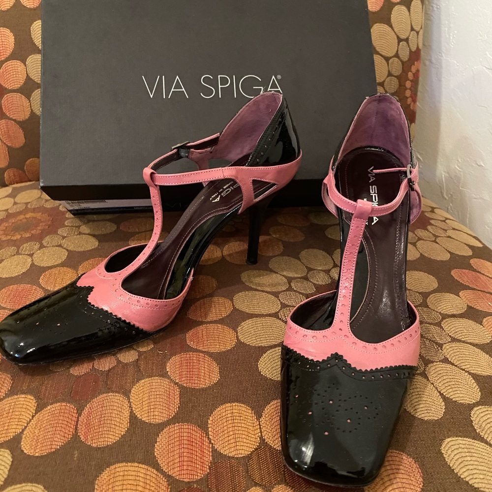 Via Spiga t-strap wingtip